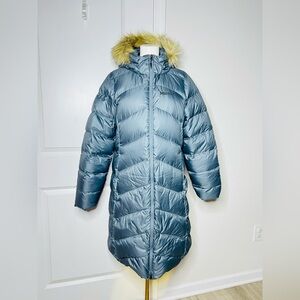 Marmot Montreal Hooded 700 Down Fill Puffer Parka Sz L